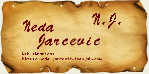Neda Jarčević vizit kartica